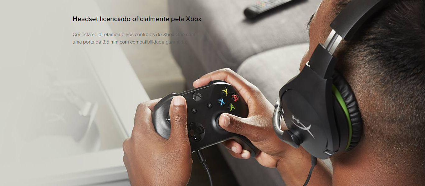 Headset Gamer HyperX CloudX Stinger Xbox, Preto - HX-HSCSX-BK/WW